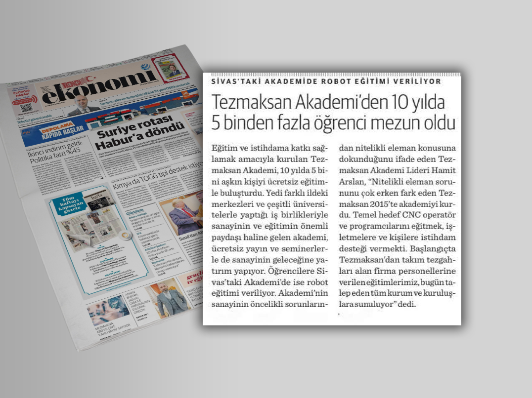 TEZMAKSAN AKADEMİDEN 10 YILDA 5 BİNDEN FAZLA ÖĞRENCİ MEZUN OLDU